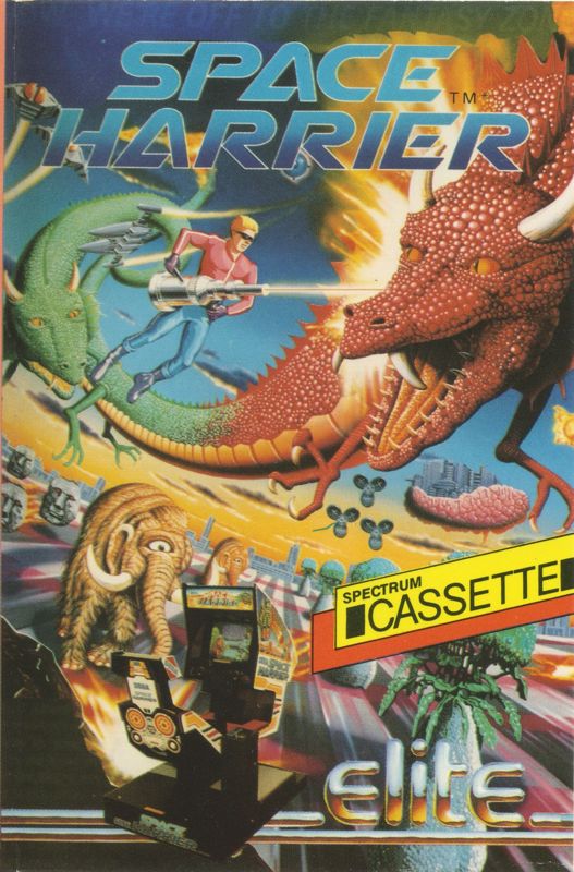 Space Harrier box art for Sega Game Gear
